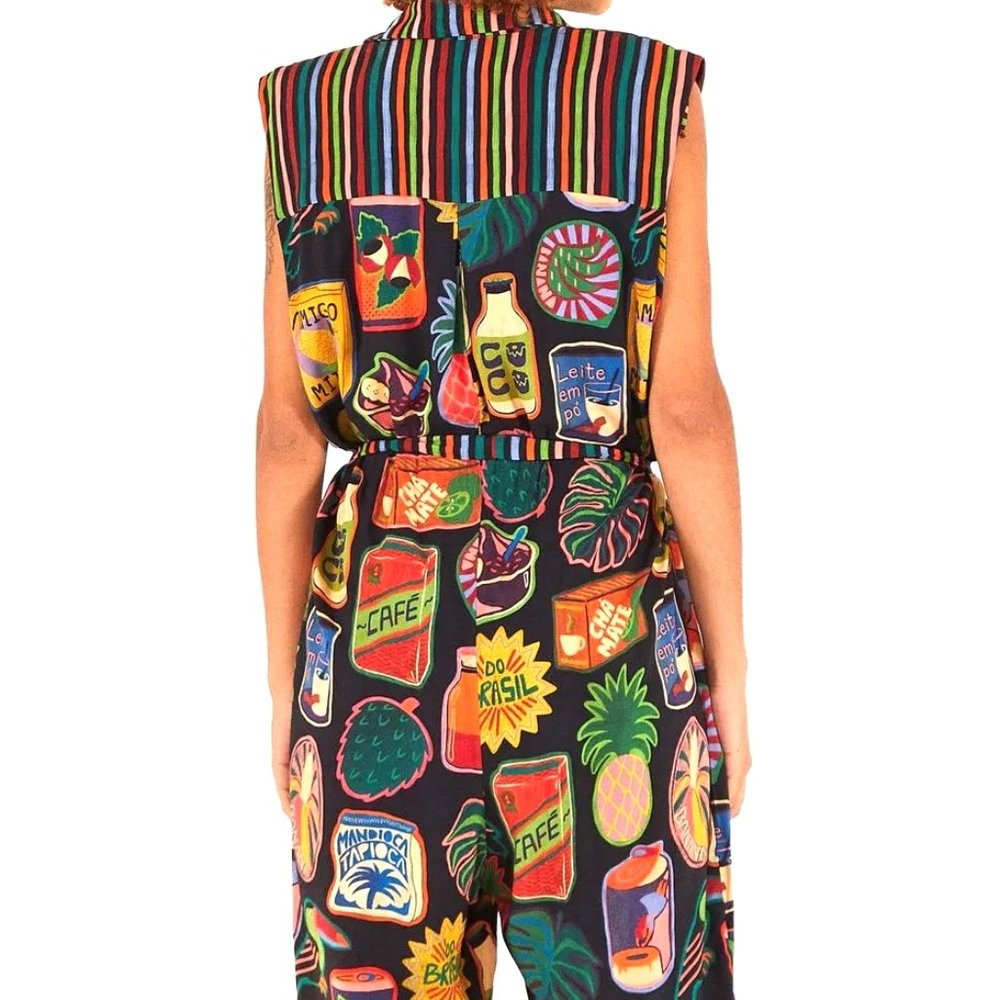 FARM Rio Brasil Collectibles Printed Jumpsuit - Picture 10 of 16